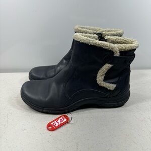 Clarks Trixiebelle Ankle Boots Booties Winter Shoes Womens Size 7 Black Leather